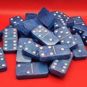Blue Domino Set